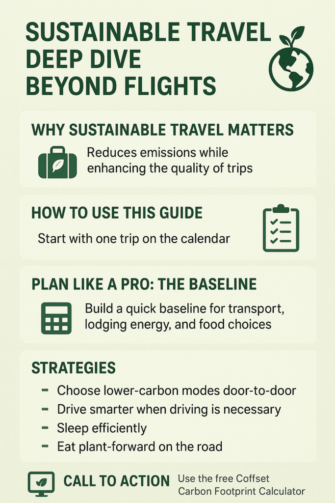 Plongée dans le voyage durable : Au-delà des vols 2 voyage durable