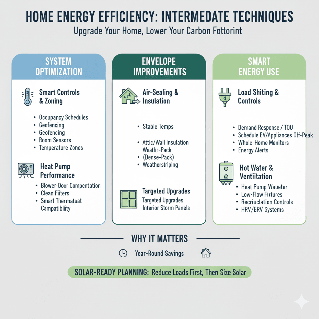 Efficacité énergétique à la maison : Techniques intermédiaires pour réduire les factures et les émissions de CO₂ 2 l'efficacité énergétique des habitations