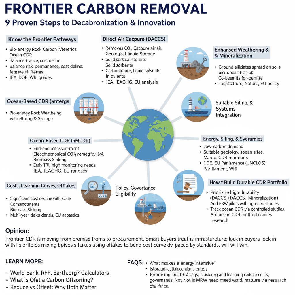 Frontier Carbon Removal Technologies — An Expert Guide: 9 Proven Steps 2 Frontier Carbon Removal Technologies