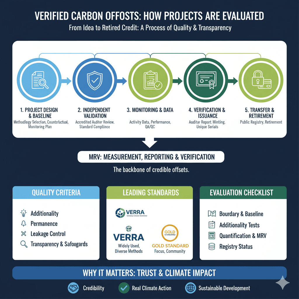Compensations carbone vérifiées : Comment les projets sont évalués 2 compensations carbone vérifiées