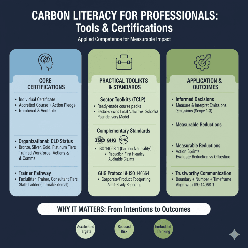 Carbon Literacy für Fachleute: Tools und Zertifizierungen 2 Carbon Literacy für Fachleute