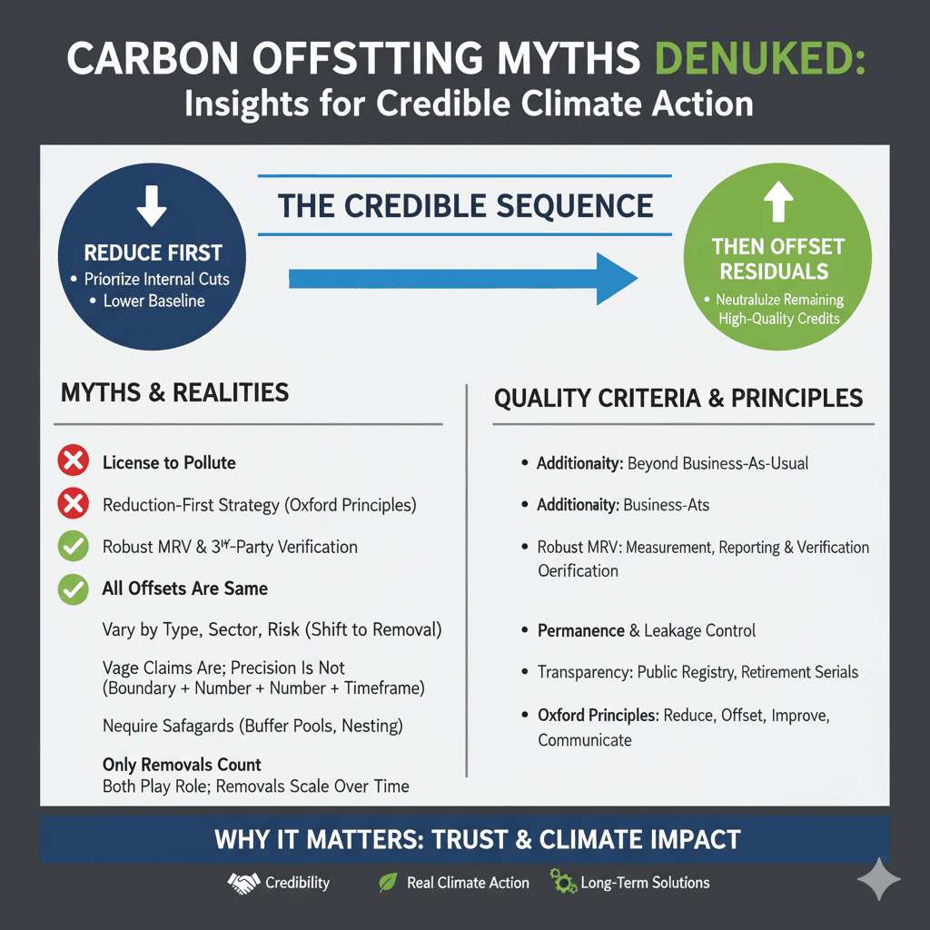 Les mythes de la compensation carbone